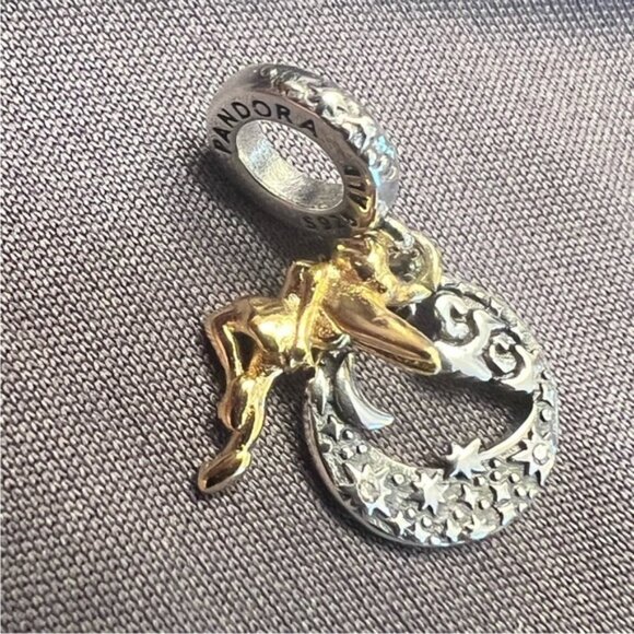 New - Pandora Disney Tinker Bell I believe in fairies Sterling Silver ALE Charm - Picture 6 of 7